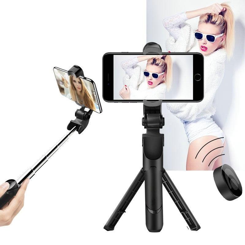 3 in 1 Portable Bluetooth Handheld Selfie Stick - Creators Den